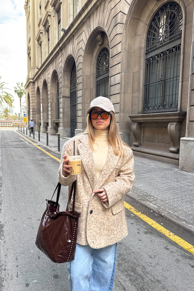 Blazer oversize beige