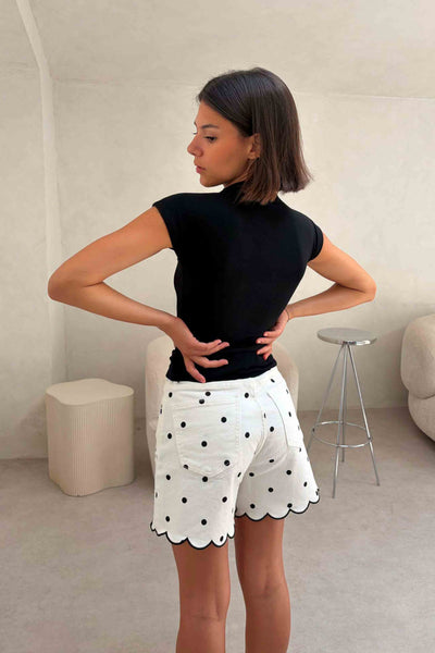 Short lunares ondulado