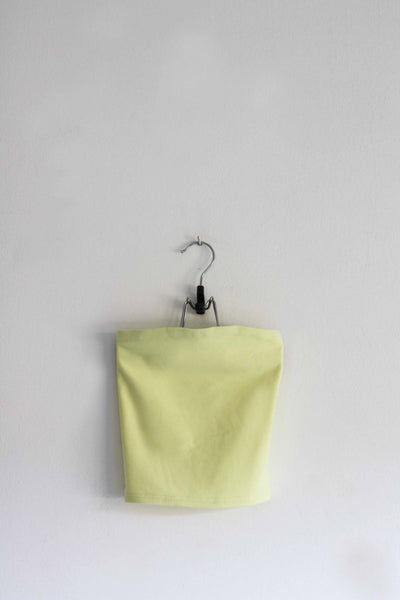 Top bandeau amarillo