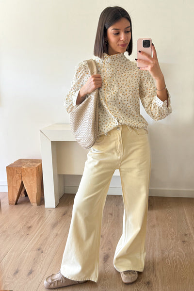 Vaqueros-amarillo-mantequilla