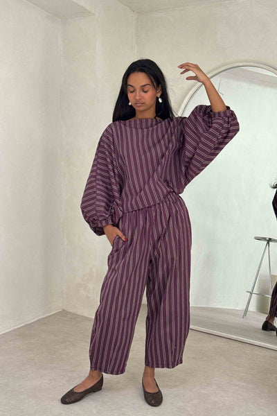 Pantalón globo morado