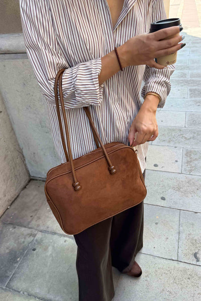 Bolso rectangular camel