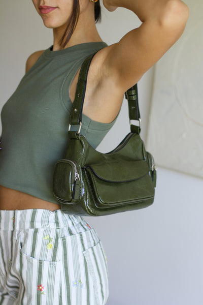 Bolso hombro verde