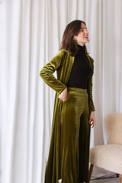 Pantalón terciopelo verde