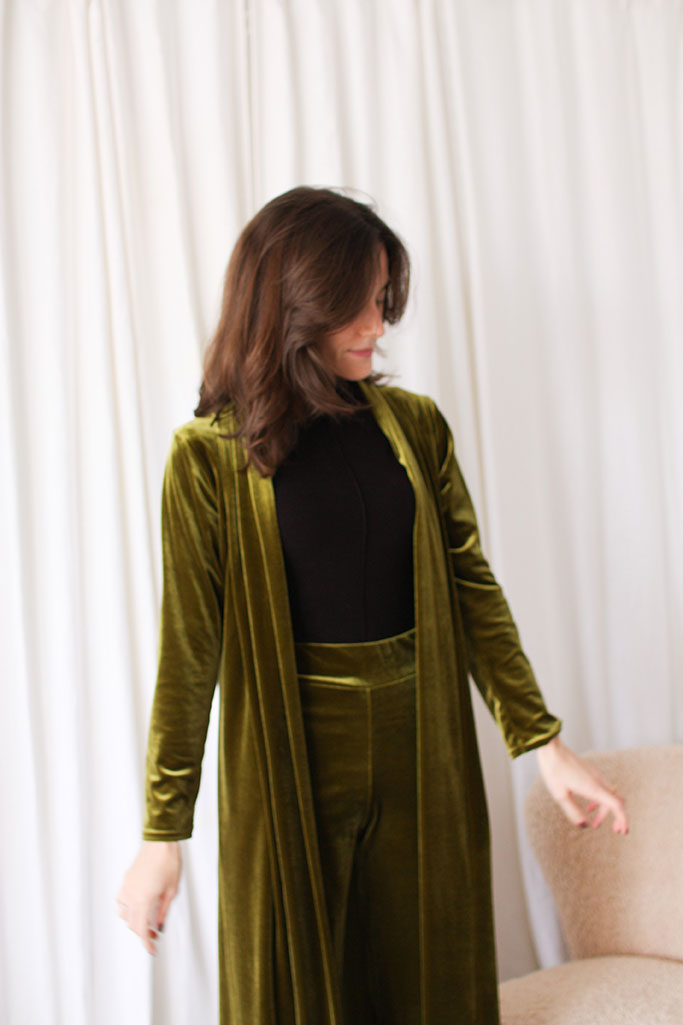 Chamarra Larga Chamarras De Terciopelo Para Mujer Chaqueta De