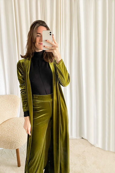 Chaqueta terciopelo verde