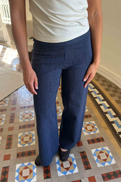 Pantalón efecto denim