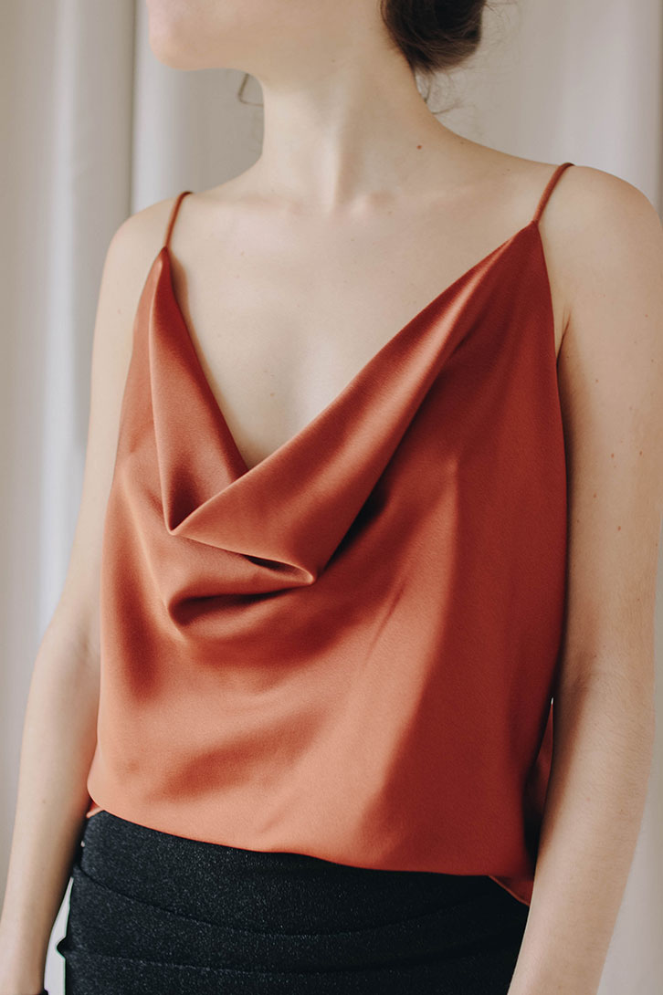 Blusa color teja online