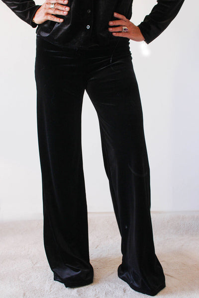 Pantalón terciopelo negro